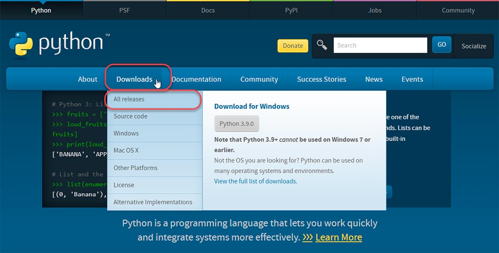 Инструкция по установке python №2